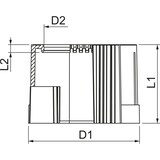 thumbnail of OBO Bettermann Rohrendtülle 129 TB PG36 2044536