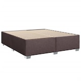 thumbnail of vidaXL Boxspringbett mit Matratze Dunkelbraun 200x200 cm Stoff