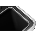 thumbnail of PROREGAL Stilvoller rechteckiger Treteimer mit extra breitem Pedal & gedämpften Stay-Open-Deckel | 45 Liter, HxBxT 65x43,3x33,4cm | Edelstahl