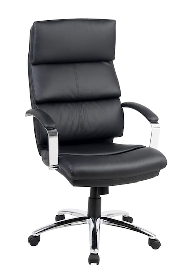 SIGMA Chaise de bureau EC10, plastique/métal, hauteur d'assise réglable, appuie-tête, noir