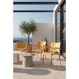 thumbnail of METRO PROFESSIONAL Gastro Stapelstoel met armleuningen Iluna, kunststof, mosterdgeel