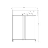 thumbnail of GastroHero Kühlschrank GNH1410TNM | 1350 Liter | GN 2/1 | Edelstahl | Energiesparend | LED Innenbeleuchtung | für Gastronomie und Großküche