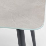 thumbnail of Großer Garten-Couchtisch aus grauem Stahl