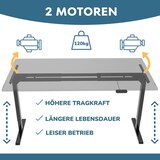 thumbnail of Schreibtisch elektrisch höhenverstellbar, Ergonomische Arbeitstisch, Gestell und Tischplatte