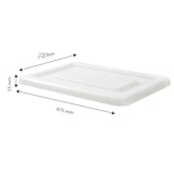 thumbnail of GILAC Couvercle pour bac grand volume semi-cylindrique - Blanc G145221