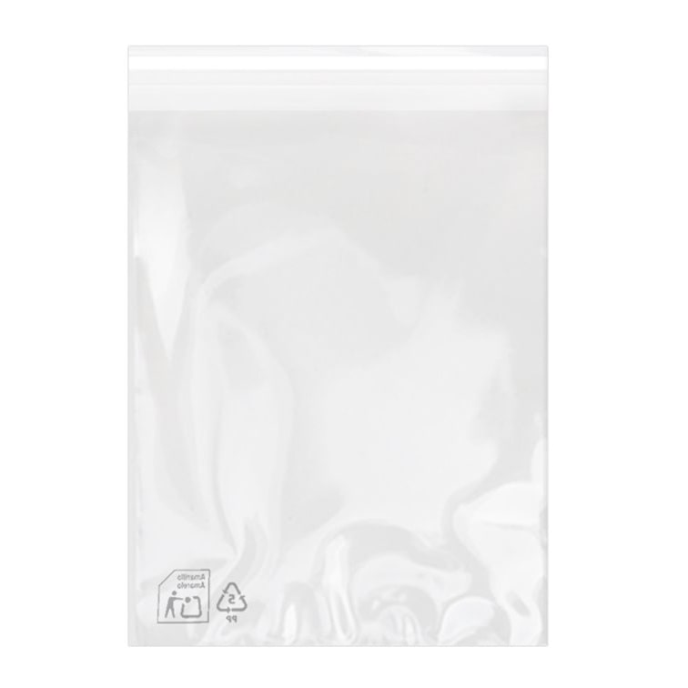 MONOUSO - Flachbeutel BOPP mit Falte Klebstoff 22x32cm G160 (1.000 Stück)