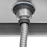 thumbnail of Royal Catering Pia lava-louças - cuba dupla - aço inoxidável - 140 x 70 cm -