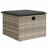 thumbnail of vidaXL Garten-Sofa-Set 7 pcs Hellgrau 232 x 122 x 85 cm Poly Rattan