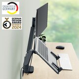 thumbnail of Brazo doble para monitor y portátil Leitz Ergo Space Saving (65380089)