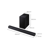 thumbnail of Samsung Hw-b66cf/xe - Barre De Son Series 3.1ch - Caisson Sans Fil 6,5'' - Hp Central - Adaptative Sound Lite