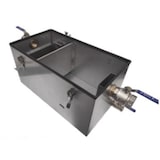 thumbnail of Bac à graisse inox 42 L - 100 couverts - avec panier et pieds réglables