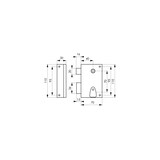 thumbnail of Serrure verticale en applique à clé pour porte intérieure, gauche, 70x110mm, noir, 1 clé - Serrurerie de Picardie