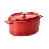 thumbnail of Ovale kookpot in rood gietijzer L 320 x B 250 x H 140 mm Was Duitsland