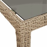 thumbnail of vidaXL 9-tlg. Garten-Essgruppe mit Kissen Beige Poly Rattan