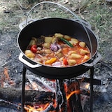 thumbnail of 15L Kazan Schwenktopf Gusseisen Kasan DeckelGrillpfanne Grill Topf Kessel