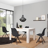 thumbnail of Set di 2 sedie da pranzo Cross stile nordico nero, 54 x 49 x 84 cm