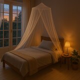 thumbnail of Mosquiteiro de luxo – 250 × 250 × 65 cm – Branco