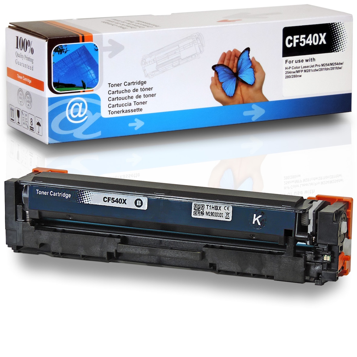 D&C Toner für HP Color LaserJet Pro MFP M280nw Tonerkassette Schwarz 2.800 Seiten kompatibel HP Color LaserJet Pro MFP M 280 nw Drucker 203X, CF540X