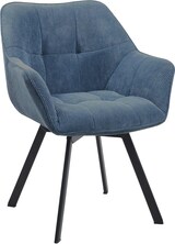thumbnail of Esszimmerstuhl MATOR - Cord Blau 60x59x81 cm | Essstühle Esszimmerstühle Küchenstühle Wohnzimmerstühle