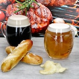 thumbnail of 12x Football Biergläser 0,5L geeicht Pille-Relief 12 Personen Bierkrüge aus Glas