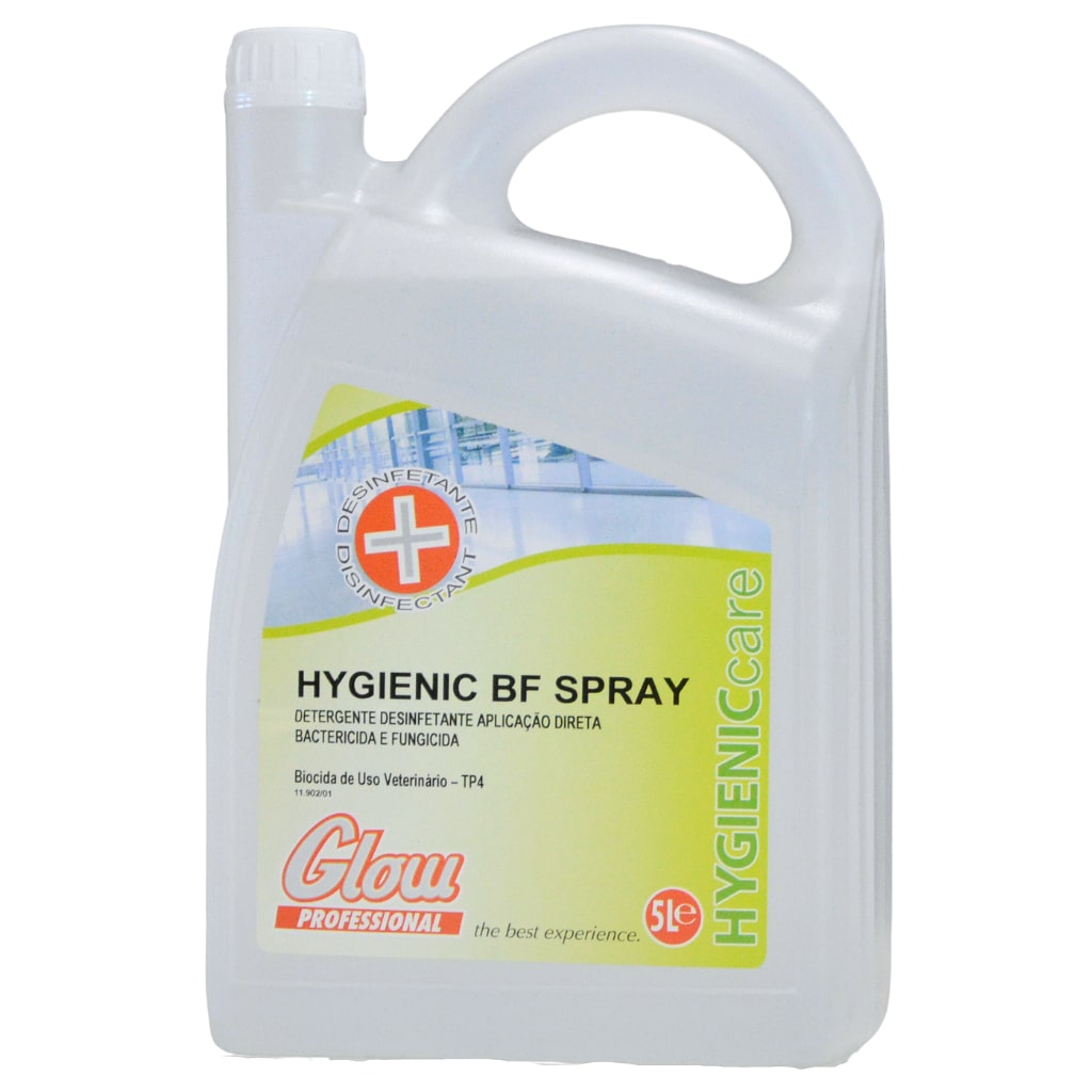 Glow Professional - Hygienic BF Spray - Detergente desinfetante de aplicação direta - 5L