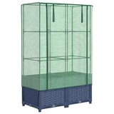 thumbnail of vidaXL Hochbeet mit Gewächshaus-Aufsatz Rattan-Optik 80x40x138 cm