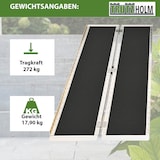 thumbnail of TRUTZHOLM Rollstuhlrampe 213 cm Traglast 272 kg Alu klappbar Antirutsch beschichtet Schwellenrampe