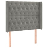 thumbnail of vidaXL Boxspringbett mit Matratze & LED Hellgrau 90x200 cm Samt