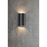 thumbnail of Applique murale ROLD Round Métal Noir, H.16 - IP54 - LED Module / Extérieur