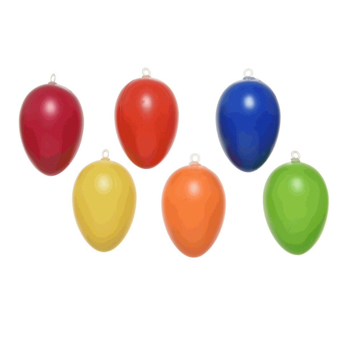 20 Ostereier 6cm zum Aufhängen Plastikeier Hängedeko Osterdeko Ostern Gartendeko