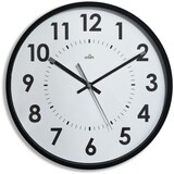 thumbnail of Wanduhr lautlos Durchmesser 30cm schwarz