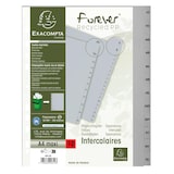 thumbnail of Exacompta - Réf. 2812E - Carton de 10 Intercalaires en PP recyclé gris - 12 onglets imprimés mensuel de janvier à décembre - A4 maxi