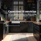 thumbnail of Lavavajillas EVVO D6 60cm, 15 Cubiertos, Clase B, Apertura Auto, Luz UV, Negro
