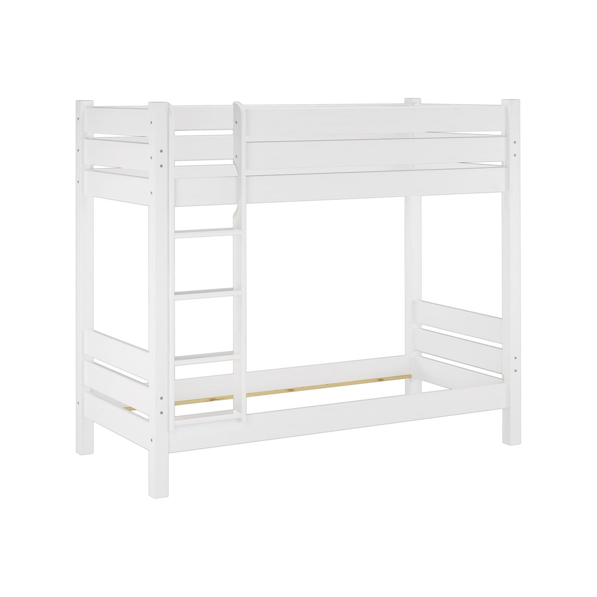 Etagenbett extra stabil 100x200 Nische 100 Kiefer-Hochbett weiß ohne Zubehör 60.16-10WoR