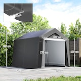 thumbnail of Outsunny-Zeltgarage-302L x 300B x 235H cm-Dunkelgrau