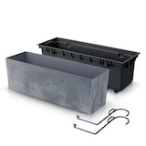 thumbnail of Prosperplast - Maceta URBI CASE BETON EFFECT W - 58x18x19,5cm en color Marengo