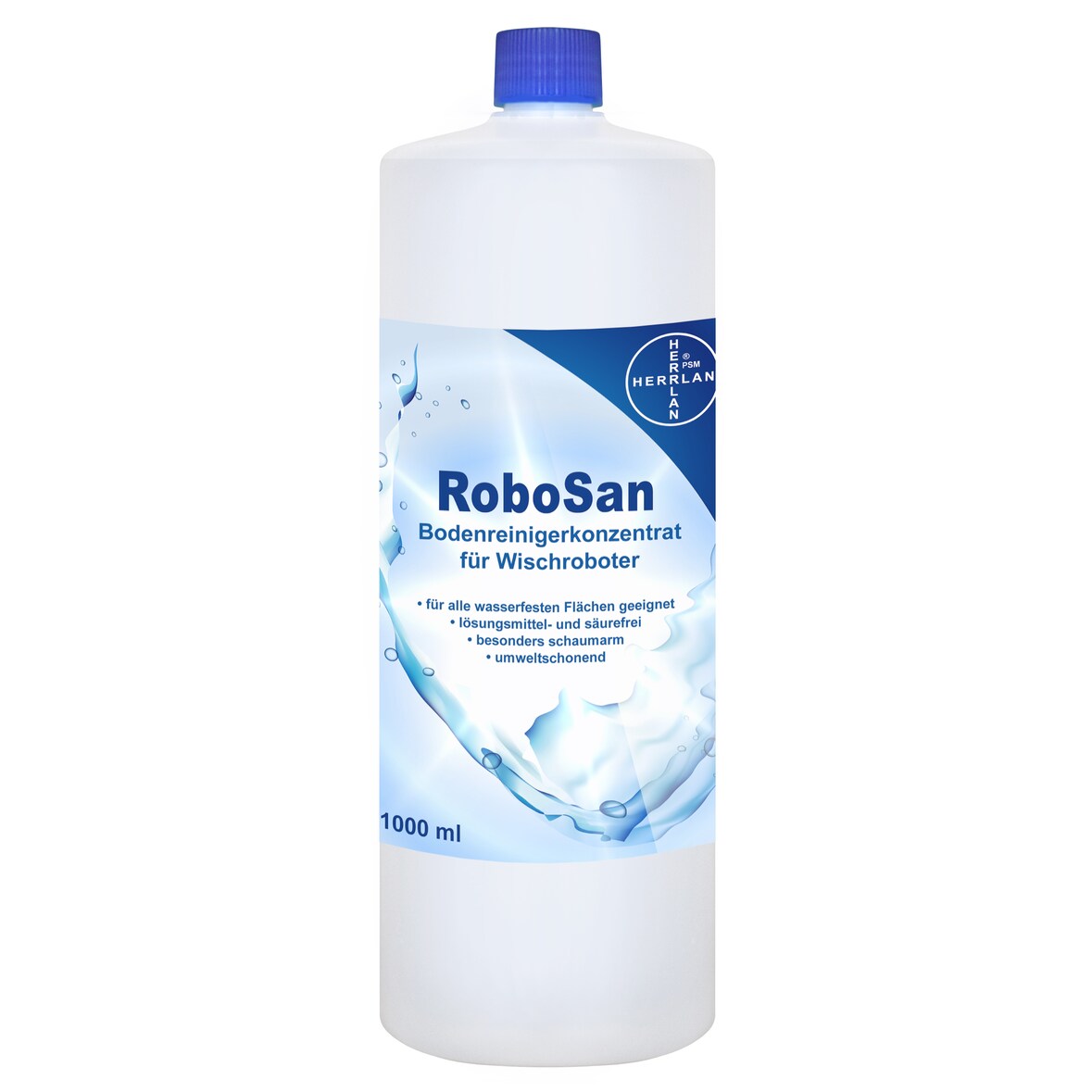 RoboSan Bodenreiniger - Konzentrat mit Citrus-Duft für Wischroboter 1000 ml HERRLAN-Qualität Made in Germany