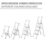 thumbnail of WENKO Alu-Design Klapptrittleiter 4-stufig Silber