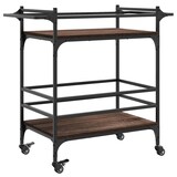 thumbnail of vidaXL Keukentrolley 82x40x78,5 cm bewerkt hout bruin eikenkleurig