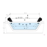 thumbnail of Whirlpool mit Reinigungsfunktion, Pool  Badewanne Wanne AcquaVapore W83R-A ohne +0.-€