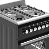 thumbnail of Wiggo WO-E503A(BX) Vrijstaande Gasfornuis - 50 cm - Zwart