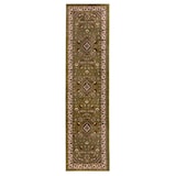 thumbnail of Traditioneller Teppich in Trendfarben `Glazert` . Farbe: Grün, 66x300 cm | Kadima Design