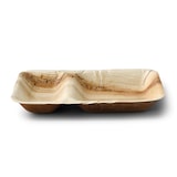 thumbnail of greenbox - Palmblatt Menüteller "Palmware®" 25 x 15 cm, 2 Kammern, rechteckig, 25 St.