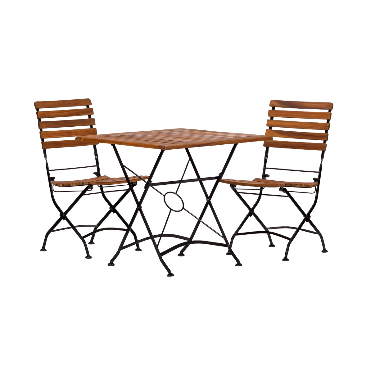 Tischgruppe 2x 57433 Lindau Klappstuhl 1x 56726 Lindau Tisch 80x80cm