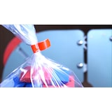 thumbnail of Raadhuis zakkensluittape 9mm x 66m PVC rood krimp a 16 rol