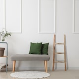 thumbnail of Relaxdays Dekoleiter, 90 cm hoch, Holzleiter Garten, 3 Sprossen, Kastanie, Handarbeit, Handtuch- & Kleiderleiter, natur