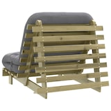 thumbnail of vidaXL Futon slaapbank met matras 90x206x11 cm geïmpregneerd hout