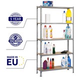 thumbnail of PROREGAL Schwerlastregal Muli | HxBxT 180x90x40cm| Fachlast 150kg | Verzinkt | Lagerregal Kellerregal Werkstattregal Metallregal