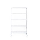 thumbnail of Gitterregal mit Rollen "Maya" - 5 Böden - 89 x 34 x 150 cm / Verchromt