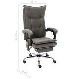 thumbnail of vidaXL Massage-Bürostuhl Grau Stoff